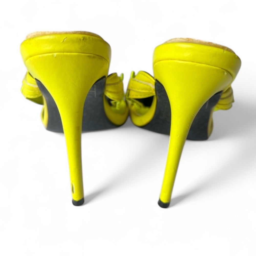 Cape Robbin Neon Yellow Watch-Strap Women's Sky High Heel Sandals Sz 7 - Picture 4 of 13